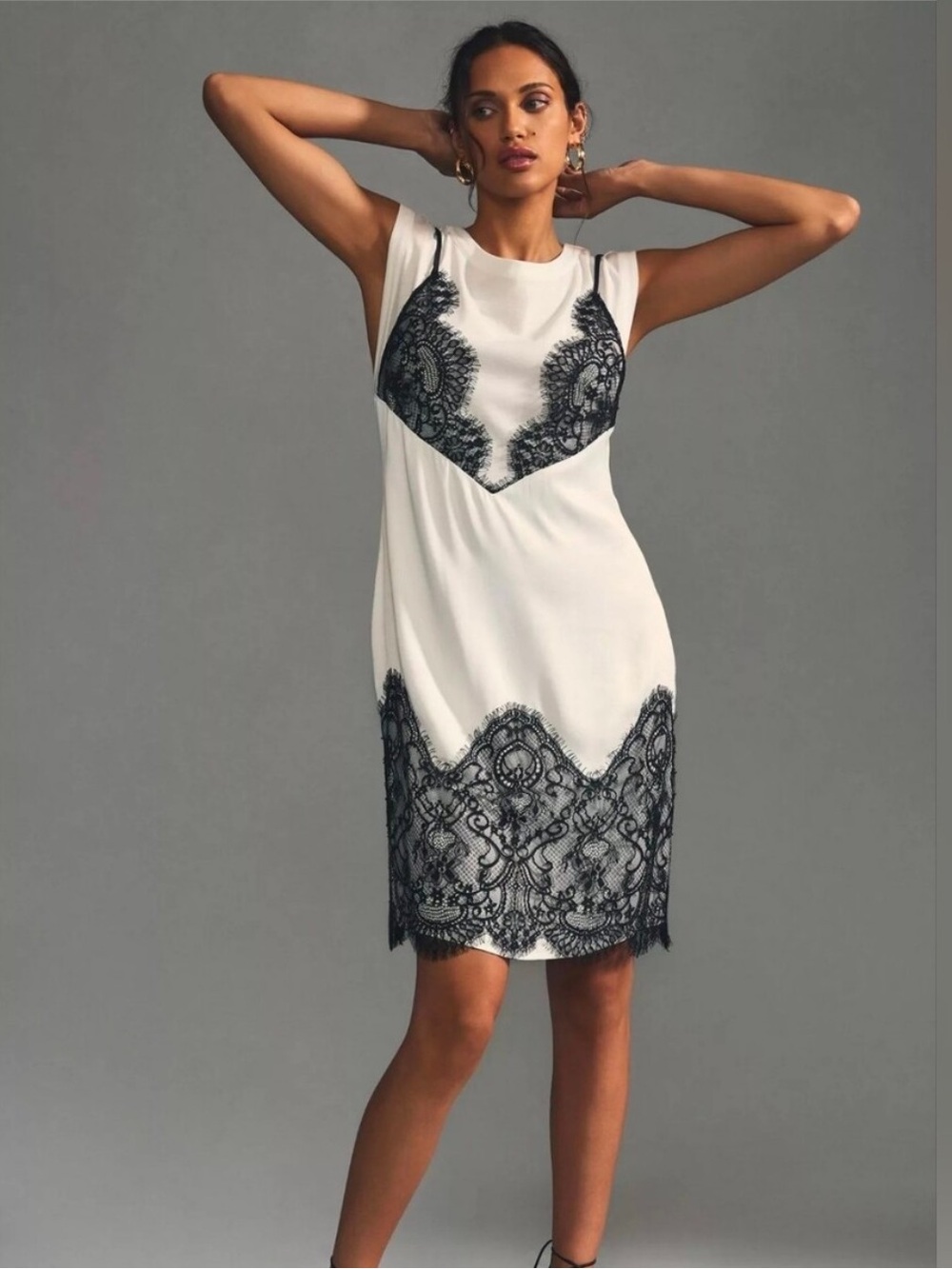 Maeve Lace T-shirt Slip Dress